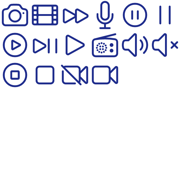 Heroicons 24 Outline Media & Player Pack