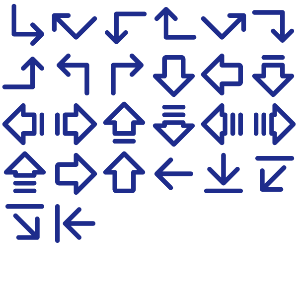 Phosphor Bold Arrow Pack Vol. 2