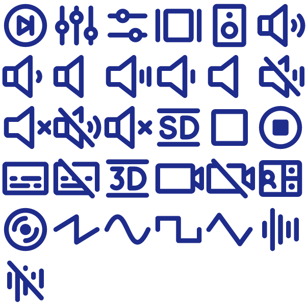 Phosphor Bold Media & Player Pack Vol. 3