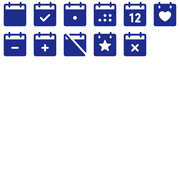 Phosphor Fill Calendar Pack
