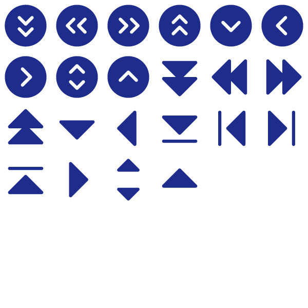 Phosphor Fill Caret Pack