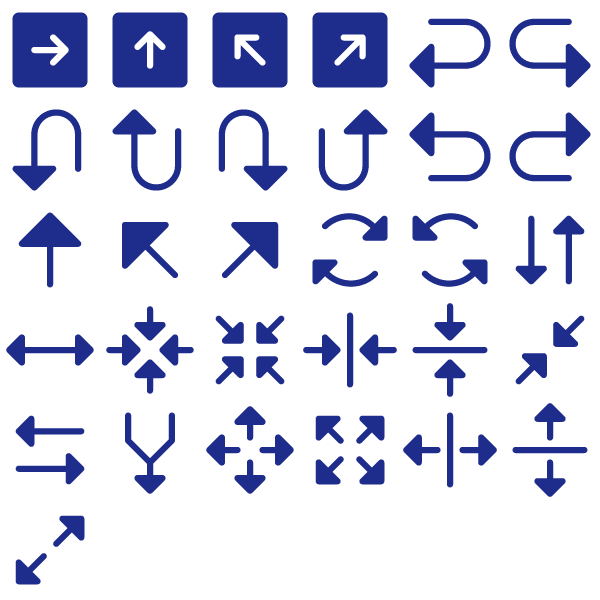 Phosphor Fill Navigation & Arrows Pack Vol. 3