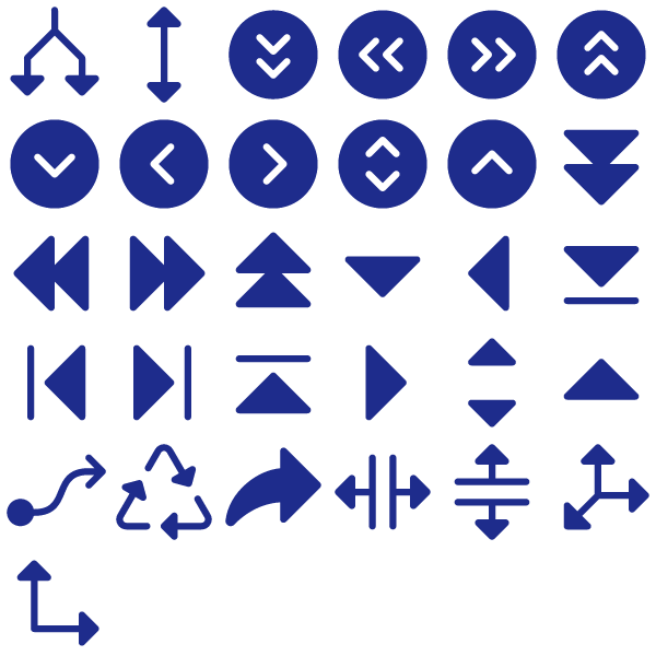 Phosphor Fill Navigation & Arrows Pack Vol. 4