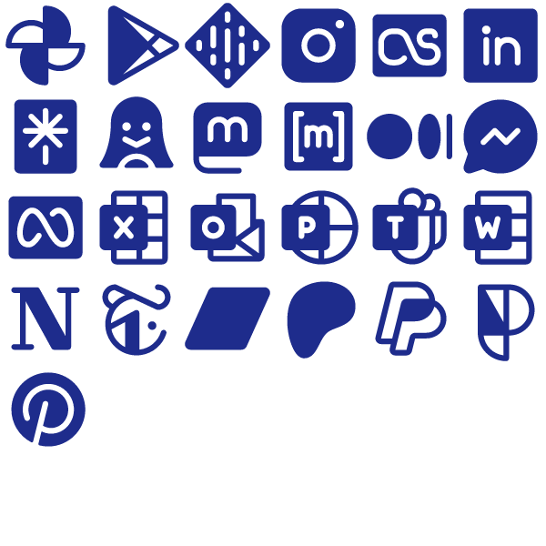 Phosphor Fill Social & Brands Pack Vol. 2