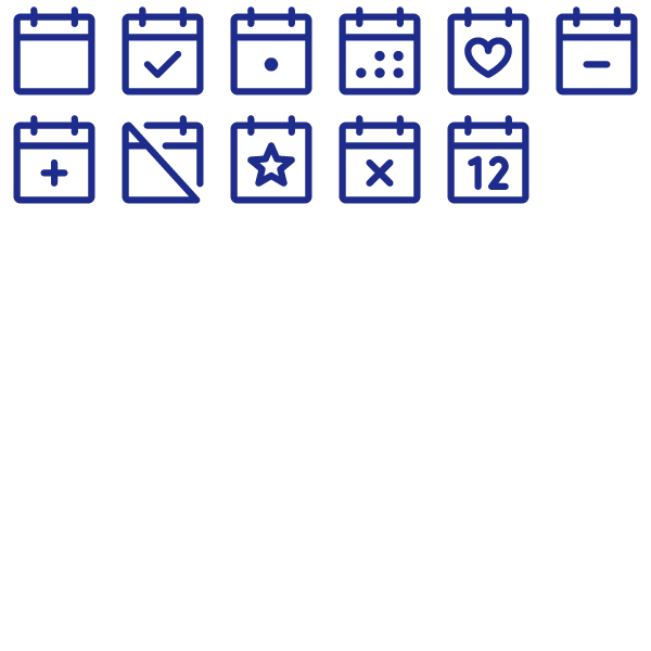 Phosphor Regular Calendar Pack