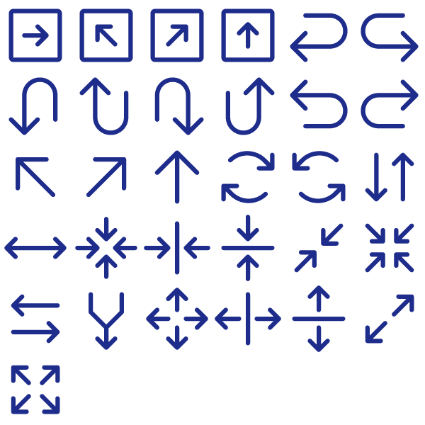 Phosphor Regular Navigation & Arrows Pack Vol. 3