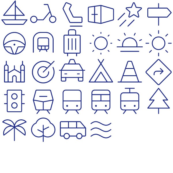 Phosphor Thin Travel & Maps Pack Vol. 5