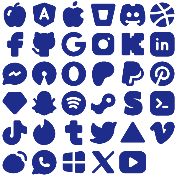 Tabler Filled Social & Brands Pack