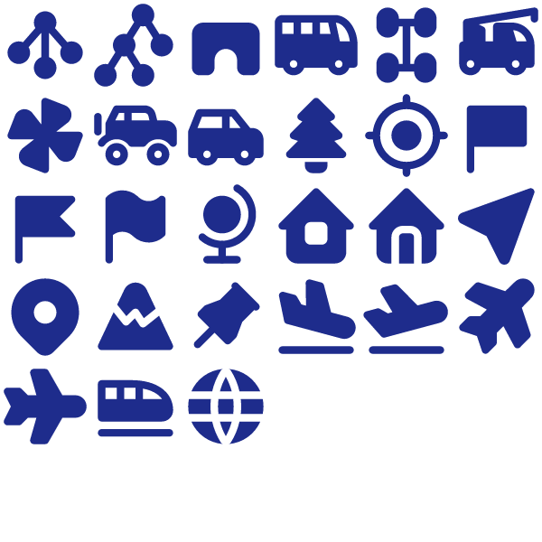 Tabler Filled Travel & Maps Pack