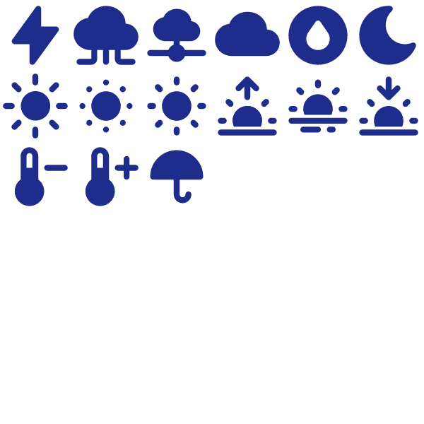 Tabler Filled Weather Pack