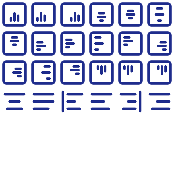 Tabler Outline Align Pack