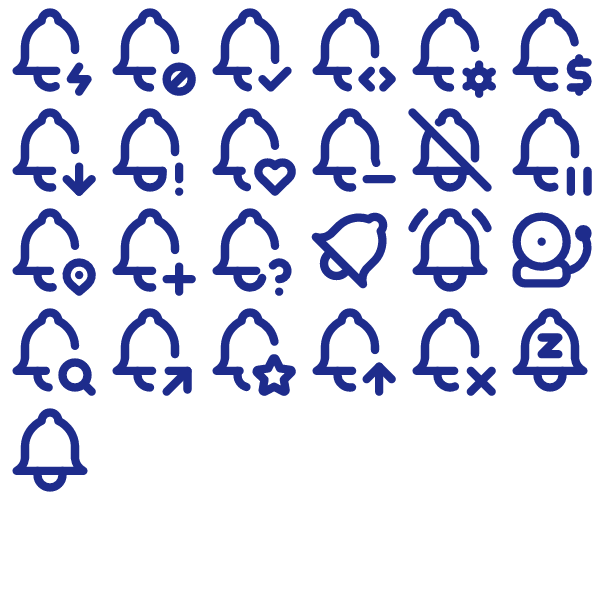 Tabler Outline Bell Pack
