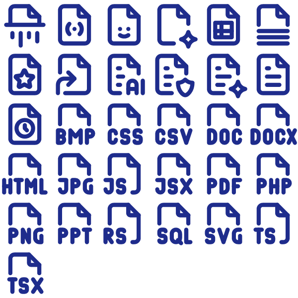 Tabler Outline Files & Folders Pack Vol. 4