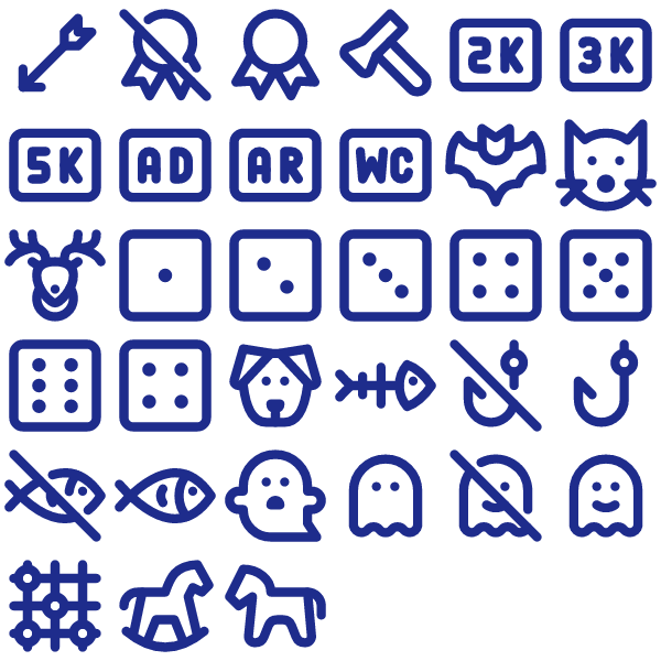 Tabler Outline Game & Fun Pack Vol. 1