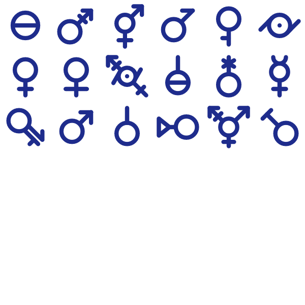 Tabler Outline Gender Pack