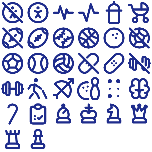 Tabler Outline Health & Fitness Pack Vol. 1