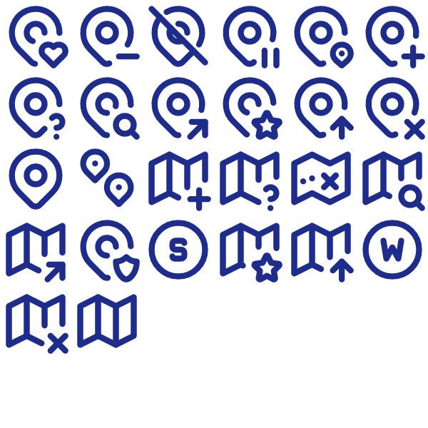 Tabler Outline Map Pack Vol. 2