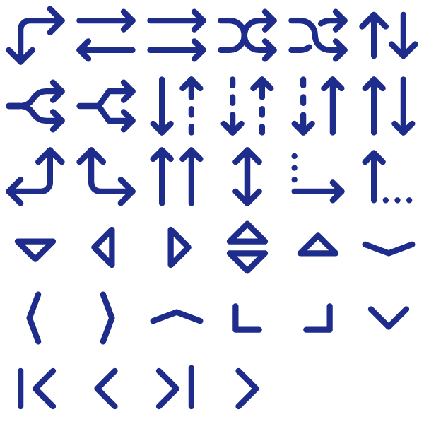 Tabler Outline Navigation & Arrows Pack Vol. 6