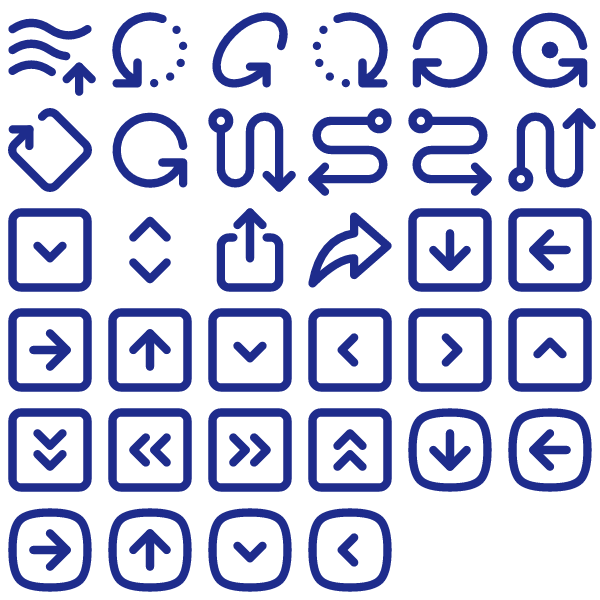 Tabler Outline Navigation & Arrows Pack Vol. 9