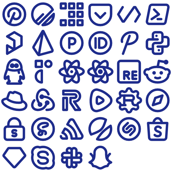 Tabler Outline Social & Brands Pack Vol. 8