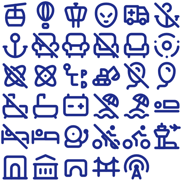 Tabler Outline Travel & Maps Pack Vol. 1