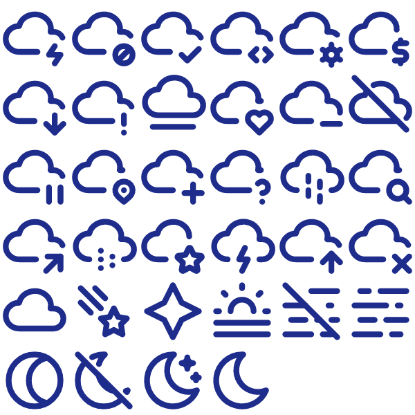 Tabler Outline Weather Pack Vol. 1